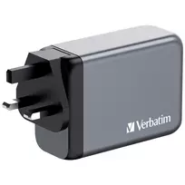 3 usb port charger - Verbatim GNC-240 GaN Įkroviklis 240W 3xUSB-C, 1xUSB-A Juodas (Black) - 3 nuotrauka