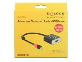 hdmi to female mini displayport - Delock Adapter mini DisplayPort 1.2 to HDMI female - 3 nuotrauka