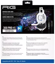 ps5 zaidimai - RIG 300 Pro HS White (Baltos) - 5 nuotrauka