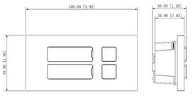 telefonspyne - Telefonspynė Dahua 2-button Module VTO4202F-MB2, pilka - 3 nuotrauka
