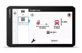 gps navigatorius - Garmin dēzl LGV720 7" (Juodas/Black) GPS navigatorius - 2 nuotrauka