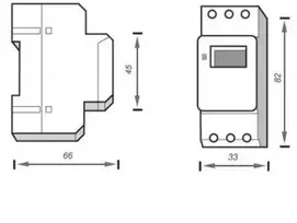 ismanus namas - ORNO OR-PRE-414 Skaitmeninis laikmatis DIN bėgiui (Digital Timer for DIN Rail) - 4 nuotrauka