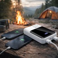 power bank 20000mah 22.5w - everActive EB-20Q, 20000mAh, 22.5W, 2x USB, 1x USB-C, baltas (white) - 2 nuotrauka