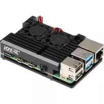 raspberry pi 4 -  Joy-IT RB-AlucaseP4+07FAN, 135 g, juoda - 2 nuotrauka