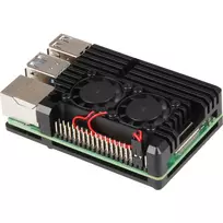 raspberry pi 4 -  Joy-IT RB-AlucaseP4+07FAN, 135 g, juoda - 3 nuotrauka