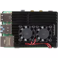 raspberry pi 4 -  Joy-IT RB-AlucaseP4+07FAN, 135 g, juoda - 4 nuotrauka