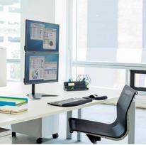 fellowes seasa - Fellowes Seasa 8044001 Laisvai stovinti rankena 2 monitoriams, 1-32", Juoda (Black) - 2 nuotrauka