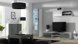 tv stand - Cama Meble Soho 180 TV Stand White/Grey Gloss - 3 nuotrauka