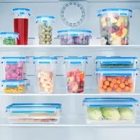 55 1 2 - Emsa Clip & Close Food Container Set- Set of 3 - 0.55 / 1.0 / 2.3 L - 2 nuotrauka