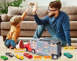 zaidimu stalo kilimelis - MALPLAY žaislinis sunkvežimis su 6 automobiliais ir žaidimo kilimėliu - 2 nuotrauka