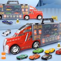 zaidimu stalo kilimelis - MALPLAY žaislinis sunkvežimis su 6 automobiliais ir žaidimo kilimėliu - 6 nuotrauka