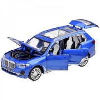 bmw masinele - HOT WHEELS BMW X7 1:32 metalinis visureigis, Mėlyna (Blue) - 4 nuotrauka