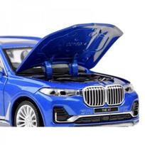 bmw masinele - HOT WHEELS BMW X7 1:32 metalinis visureigis, Mėlyna (Blue) - 6 nuotrauka