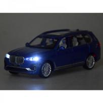 bmw masinele - HOT WHEELS BMW X7 1:32 metalinis visureigis, Mėlyna (Blue) - 7 nuotrauka