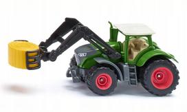 modeliukai traktoriai fendt - SIKU Fendt traktorius su šieno keltuvu, žalia (Green) - 3 nuotrauka