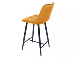 signal meble chic - Baro kėdė Chic H-2 Velvet, juoda/geltona, 45 cm x 37 cm x 92 cm - 2 nuotrauka