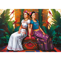 delione 3 - Trefl Frida Kahlo Two Selves, 48 x 68.3 cm, 1000 det. - 2 nuotrauka