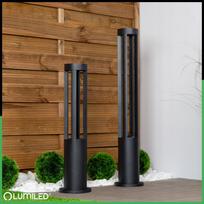 sviestuvo stulpas - Lauko stovintis 20W LED QUERO 80cm šviestuvas su šviestuvu sodo stulpe - 2 nuotrauka