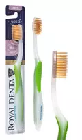 royal denta - ROYAL DENTA dantų šepetėlis su aukso šereliais SOFT GOLD, 1 vnt. - 3 nuotrauka