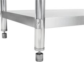 virtuves stalvirsis - Royal Catering Virtuvinis stalas RC-10010498, nerūdijančio plieno (Stainless Steel), 100x70 cm - 3 nuotrauka