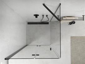 ermitazas duso kabinos - Dušo kabina Mexen Lima black mat 80x70,80,90,100,110,120 cm - 2 nuotrauka