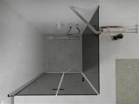 duso kabinos 70x70 - Dušo kabina Mexen Lima grey 70x70,80,90,100,110,120 cm - 5 nuotrauka