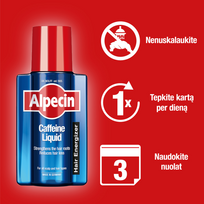 tonikas plaukams - ALPECIN losjonas su kofeinu, nuo plaukų slinkimo, 200 ml - 2 nuotrauka