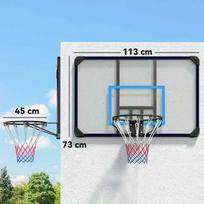 krepsinio lenta - Sportnow Krepšinio lenta, tvirtinama prie sienos, 113 x 61 x 73 cm - 8 nuotrauka