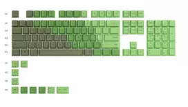 keycaps - Glorious GPBT Keycaps Rain Forest (US) - 3 nuotrauka