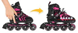sportrike - Riedučiai SporTrike Skates 4in1, rožiniai / rožinė (Pink), 34-38 - 17 nuotrauka