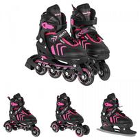 sportrike - Riedučiai SporTrike Skates 4in1, rožiniai / rožinė (Pink), 34-38 - 18 nuotrauka