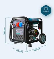 inverterinis generatorius - KONNER & SOHNEN KS 8100iEG, 8500W - 2 nuotrauka