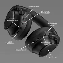hyperx cloud mix - HyperX Cloud MIX 2 Black (Juodos) - 6 nuotrauka