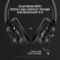 hyperx cloud mix - HyperX Cloud MIX 2 Black (Juodos) - 8 nuotrauka