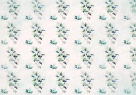 Fototapetas Artgeist Mint Green Nature - Solid Floral Pattern With Green Leaves, 280 cm x 392 cm