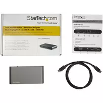 displayport kabelis 4k - StarTech USB-C MULTIPORT ADAPTER 2XDP/. - 6 nuotrauka