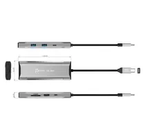 usb c dock - j5create JCD393-N USB-C 4K60 ELITE 10Gbps Mini Hub Juodas (Black) - 5 nuotrauka