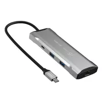 usb c dock - j5create JCD393-N USB-C 4K60 ELITE 10Gbps Mini Hub Juodas (Black) - 8 nuotrauka