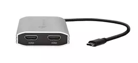 isorine vaizdo - OWC Adapteris Thunderbolt 3 > Dual HDMI 4K Sidabrinis/Juodas (Silver/Black) - 3 nuotrauka