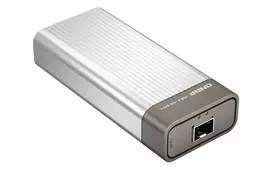 usb type c adapteris - QNAP QNA-UC10G1SF USB 4 Type-C to 1 x 10GbE SFP+ adapteris Sidabrinis (Silver) - 2 nuotrauka
