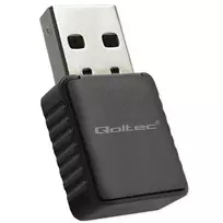 wifi usb adapteris - Qoltec 56988 Belaidis itin greitas DUAL mini WiFi adapteris 2 x 2dBi ,  USB 3.0 ,  1300 Mbps - 3 nuotrauka