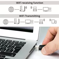 wifi usb adapteris - Qoltec 56988 Belaidis itin greitas DUAL mini WiFi adapteris 2 x 2dBi ,  USB 3.0 ,  1300 Mbps - 6 nuotrauka