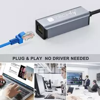 rj45 usb type c - Techly USB 3.1 Typ C auf RJ45 Adapteris - 5 nuotrauka