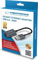 usb ethernet adapteris - Esperanza ENA101 ETHERNET 1000 MBPS ADAPTER USB 3.0-RJ45 - 2 nuotrauka