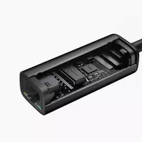 rj45 usb type c - Aukey Ethernet Adapter CB-A30 Aliuminis Gigabit 10/100/1000 Mbps RJ45 ,  1 Gb/s ,  USB 3.0 Type-C ,  Juodas (Black) - 5 nuotrauka