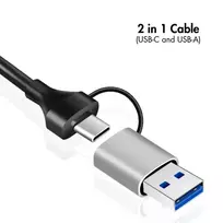 c rj45 adapteris - Logilink UA0422 USB-A/-C į 2.5G Ethernet adapteris Pilkas (Grey) - 2 nuotrauka