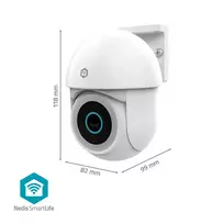 apsaugos kamera dome - Nedis WIFICO11CWT Wi-Fi Smart IP CameraOutdoor Waterproof Full HD 1080p - 6 nuotrauka