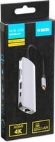 usb hdmi - iBox IUH3RJ4K knyginių kompiuterių dokas / jungčių replikatorius USB 3.2 Gen 1 (3.1 Gen 1) Type-C Power Delivery 100W Sidabras - 5 nuotrauka