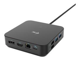 usb hdmi - I-TEC C31TRIPLE4KDOCKPDPRO USB-C HDMI Dual DP dokas su maitinimo tiekimu 100 W Juodas (Black) - 4 nuotrauka