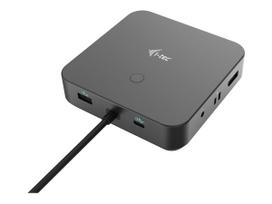 usb hdmi - I-TEC C31TRIPLE4KDOCKPDPRO USB-C HDMI Dual DP dokas su maitinimo tiekimu 100 W Juodas (Black) - 5 nuotrauka